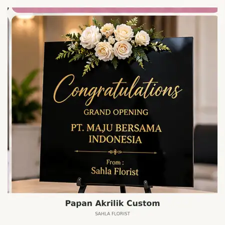 Papan Bunga Akrilik Seram Bagian Timur
